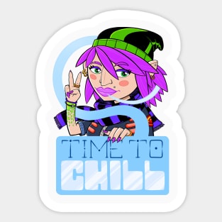 Time To Chill Sticker